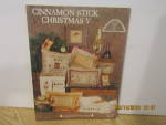Homespun Cross Stitch Cinnamon Stick Christmas V #110