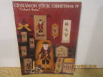 Homespun Cross Stitch Cinnamon Stick Christmas Iv #89