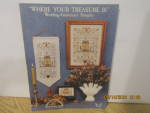 Homespun Cross Stitch Where Your Treasure Is #94