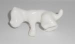 Vintage Camark Pottery Ivory White Pointer Hound Dog Fi
